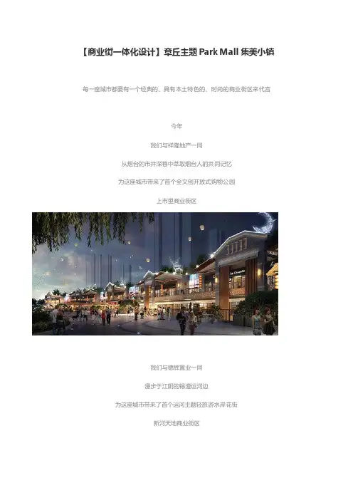 【商业街一体化设计】章丘主题Park Mall集美小镇
