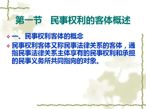 第五章-民事权利客