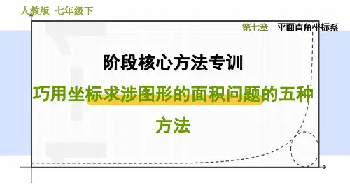 人教版七年级数学下册巧用坐标求涉图形的面积问题的五种方法