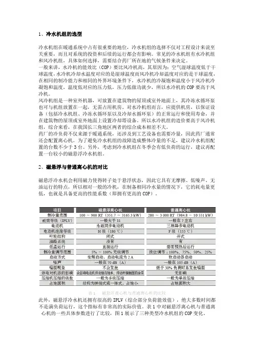 冷水机组群控的策略