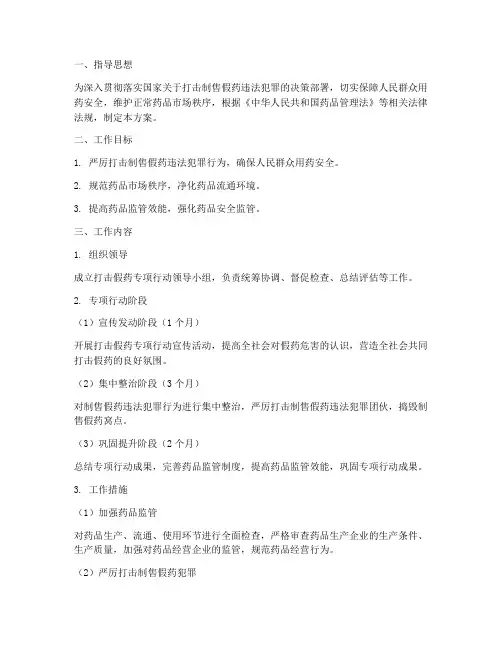 打击假药_专项行动方案
