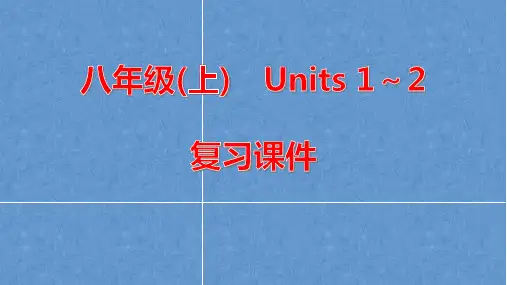 2021年人教版中考英语一轮复习8AUnits1-2教材知识点梳理复习课件