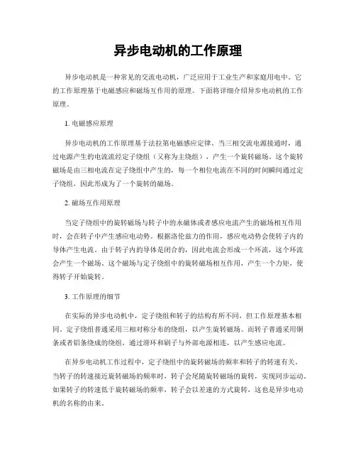 异步电动机的工作原理