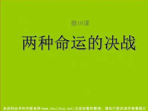 第16课两种命运决战课件-PPT文档资料