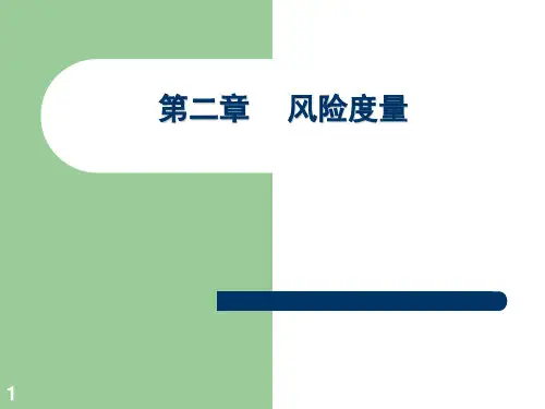风险管理第二章风险度量 ppt课件