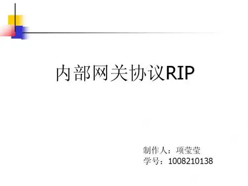 计算机内部网关协议RIP