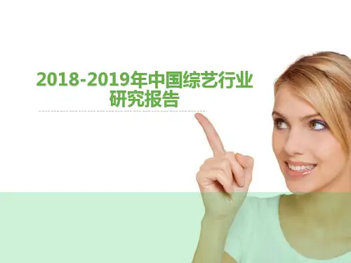 2018-2019年中国综艺行业研究报告