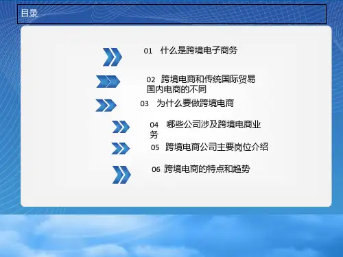 带你走进跨境电商PPT38页