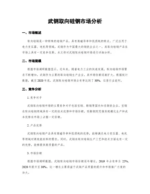 武钢取向硅钢市场分析