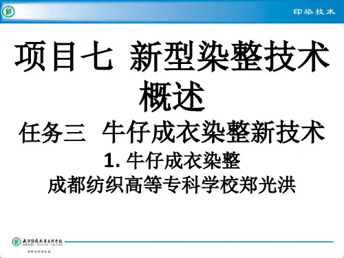 任务三牛仔服装的染整加工详解