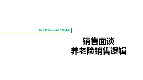 2019版职训A优化15养老险销售逻辑介绍展示演练29页