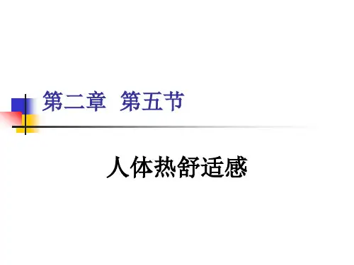 人体热舒适