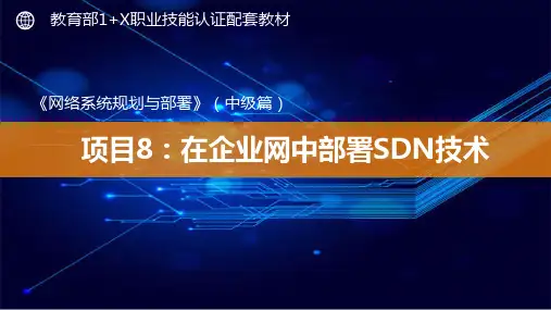 活页8-1：网络系统规划与部署中级教材SDN