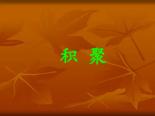 中医内科学 积聚