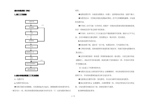 综合布线系统施工工艺流程