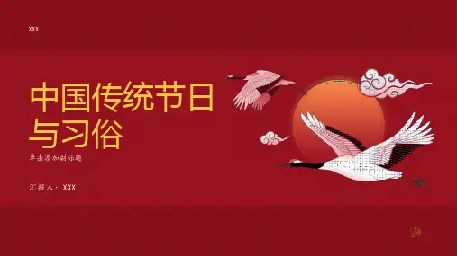 中国传统节日与习俗(很全)PPT优秀课件