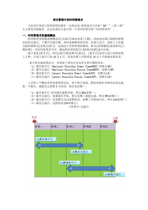 项目管理中的时间管理1