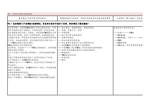 VDA6.3-过程审核表中文版