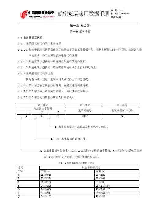 第1章  集装器