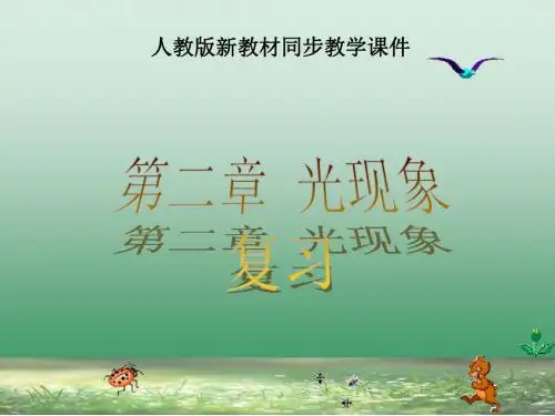 人教版《第二章光现象》单元复习ppt课件