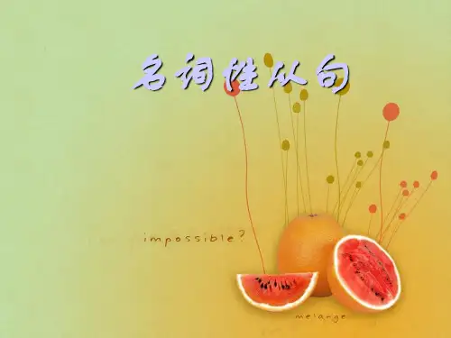 高中英语语法名词性从句(共32张PPT)