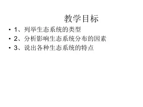 生态系统的类型ppt课件