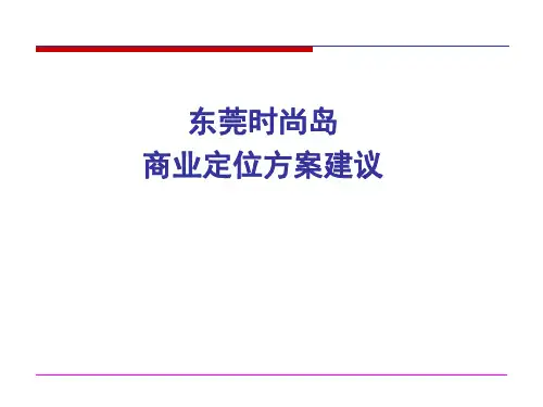 深国投-东莞时尚岛商业定位方案建议