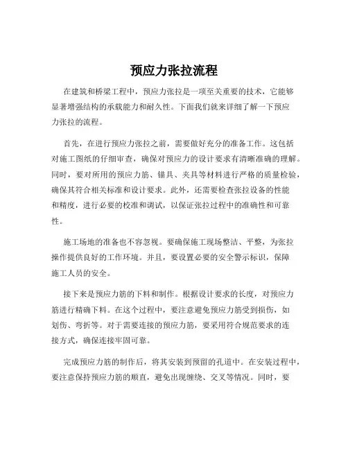 预应力张拉流程