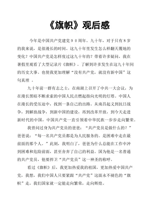 《旗帜》观后感