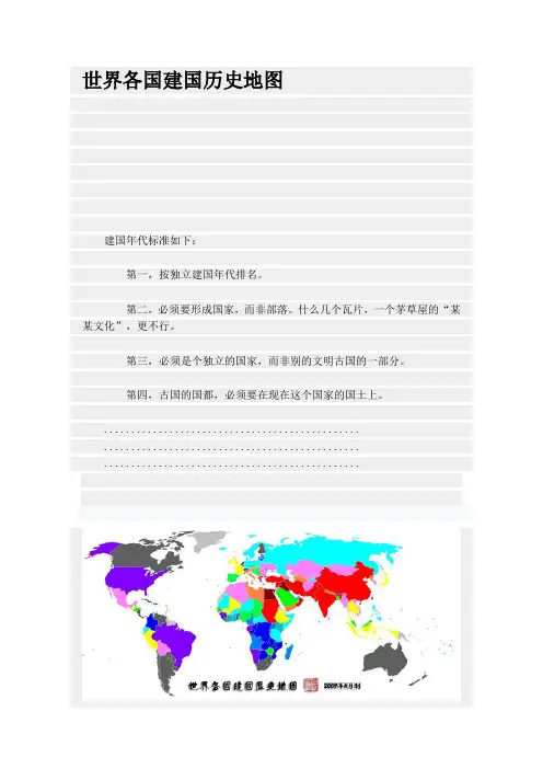 世界各国建国历史地图