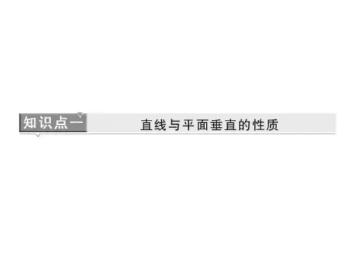 直线与平面、平面与平面垂直的性质  课件