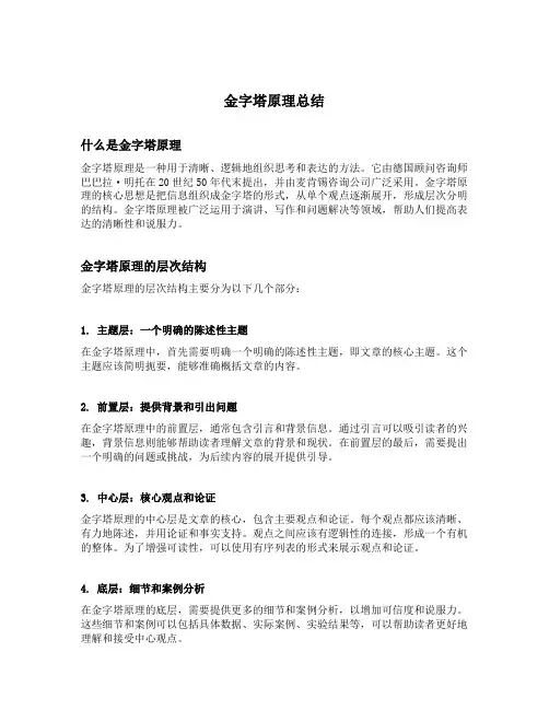 金字塔原理总结