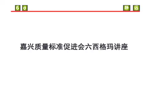 精益六西格玛概论-1