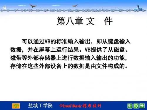 vb第八章 文件