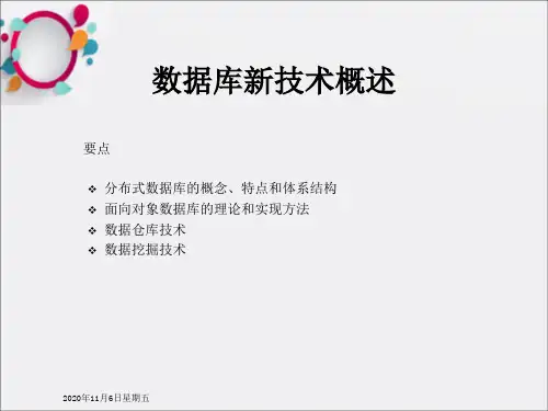 《数据库新技术概述》PPT课件