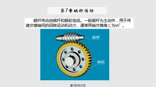 7蜗杆传动2解析PPT教学课件