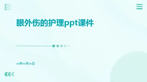 眼外伤的护理PPT课件