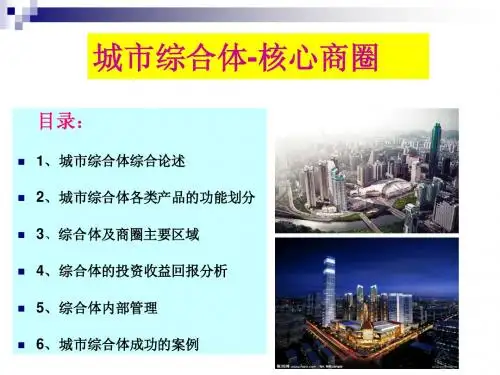 城市综合体,综合体祥细分析,核心商圈,