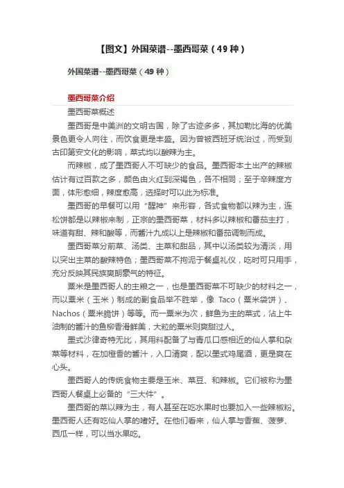 【图文】外国菜谱--墨西哥菜（49种）
