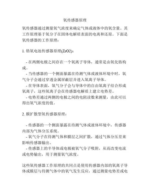 氧传感器原理