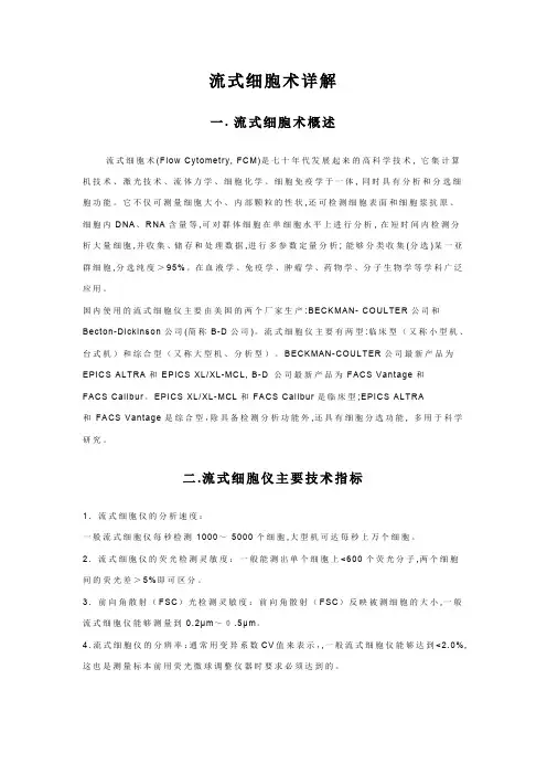 流式细胞术原理与应用