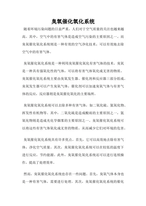 臭氧催化氧化系统