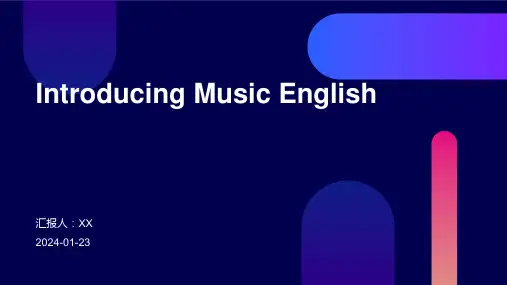Introducing Music English