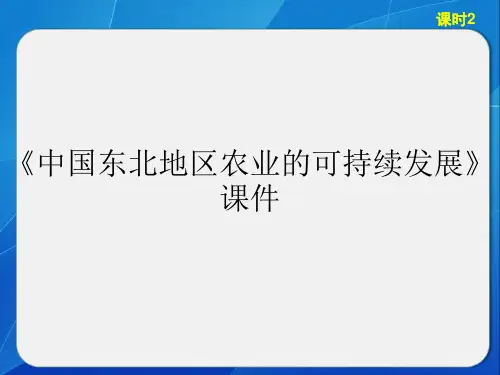 《中国东北地区农业的可持续发展》课件6