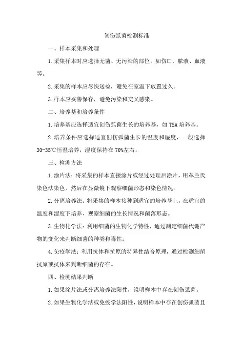 创伤弧菌检测标准