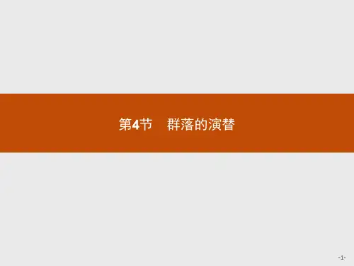 生物必修Ⅲ人教新课标4-4群落的演替课件(12张)