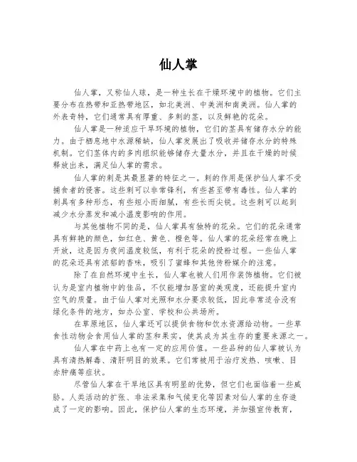 仙人掌  