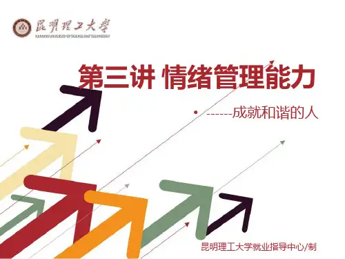 大学生职业生涯规划 昆明理工大学 第三讲 情绪管理能力..