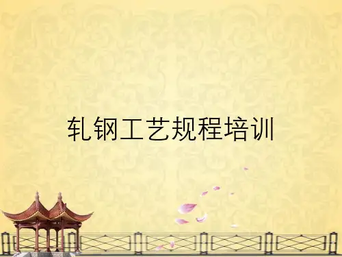 轧钢工艺规程培训