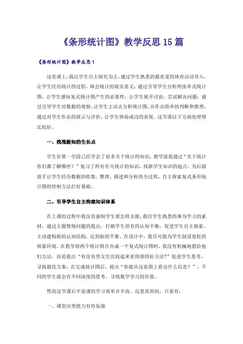 《条形统计图》教学反思15篇